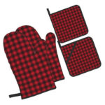 MAFHH Double Gloves Oven Mitt Set 5Pcs
