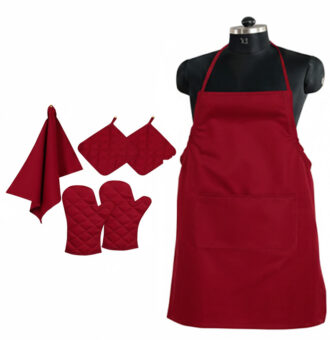 Mafhh Adjustable Kitchen Apron Set (6 Pcs)